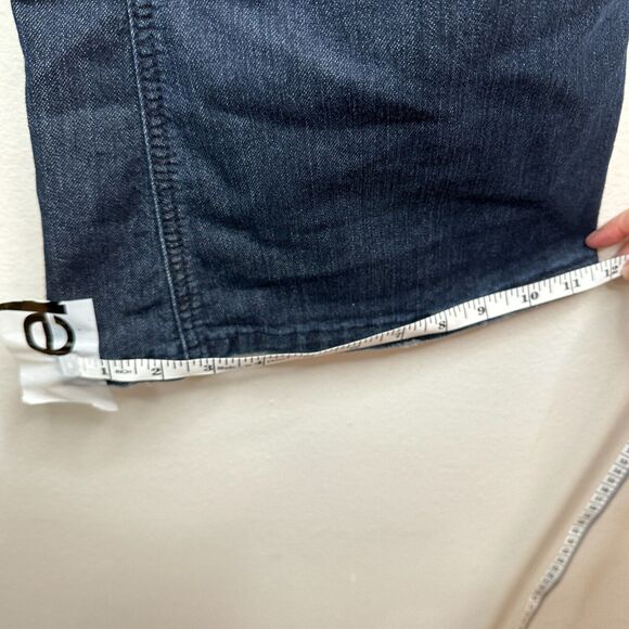 Vintage Z Cavaricci Dark Wash Low Rise Flare Front Tie Waist Jean Patch Pocket 7 - Picture 11 of 13